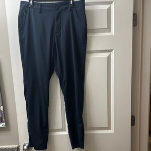 Magaschoni Blue Golf Pants with Tapered Fit